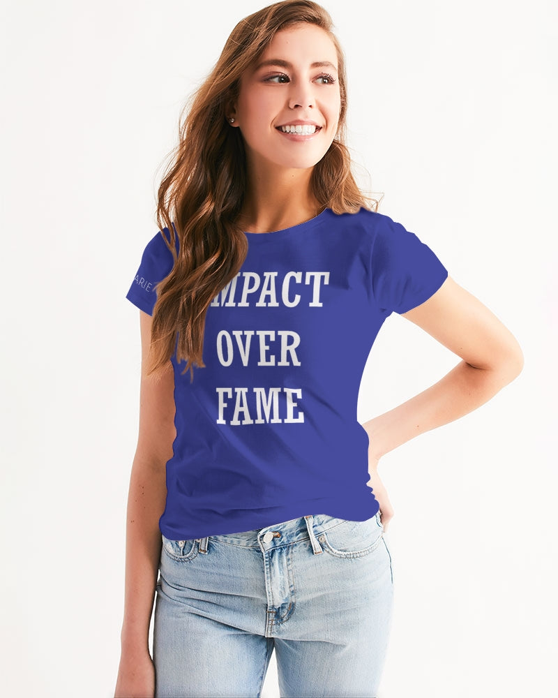 Royal Blue Impact Over Fame Women's Tee
