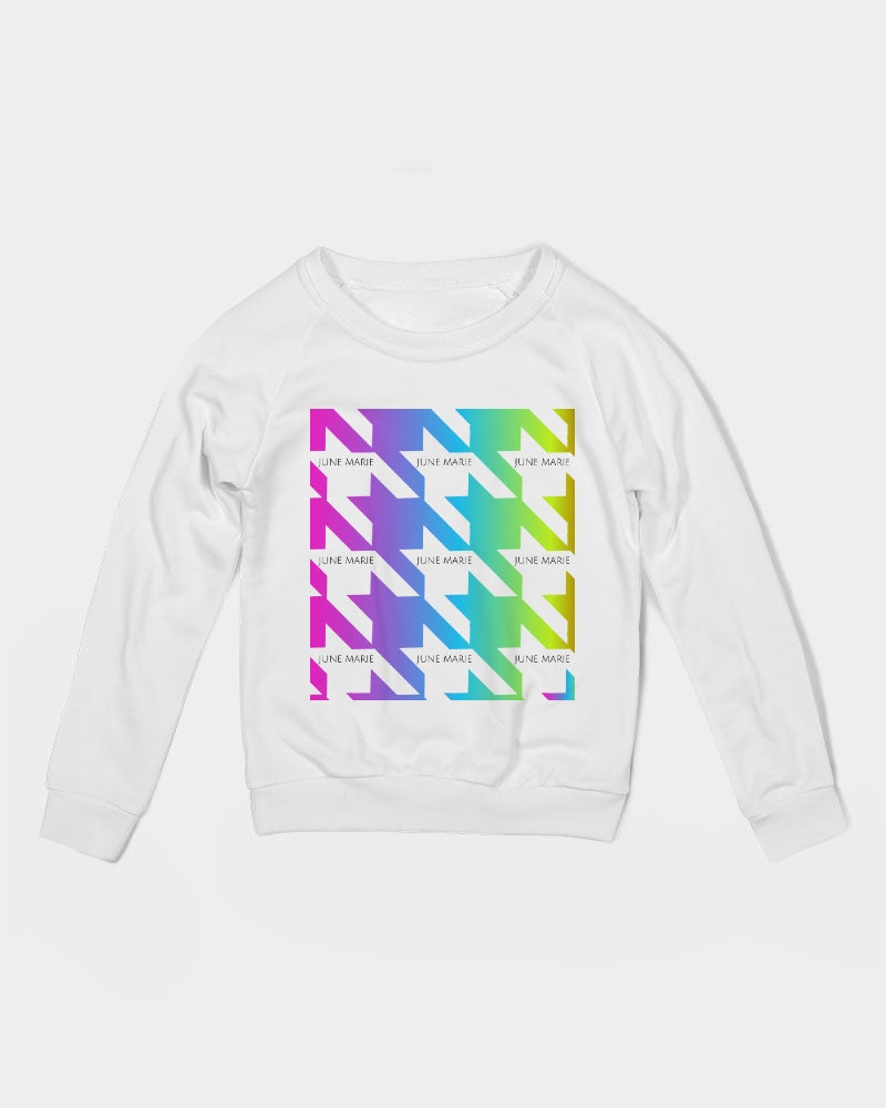 Multicolor Houndstooth Kids Sweatshirt