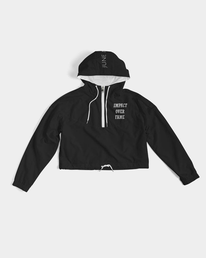 Impact Over Fame Black and White Track Jacket